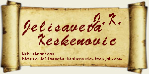 Jelisaveta Keskenović vizit kartica